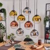 Gastor Suspension, Boule lumineuse, Suspension Chrome, Or, Clair, Cuivré, Fumé, 8 lumières