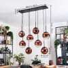 Gastor Suspension, Boule lumineuse, Suspension Clair, Cuivré, 8 lumières