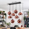 Gastor Suspension, Boule lumineuse, Suspension Clair, Cuivré, 8 lumières