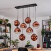 Gastor Suspension, Boule lumineuse, Suspension Clair, Cuivré, 8 lumières