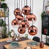Gastor Suspension, Boule lumineuse, Suspension Clair, Cuivré, 8 lumières