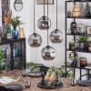 Ripoll Suspension, Boule lumineuse, Suspension grappe Fumé, 4 lumières