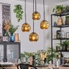 Ripoll Suspension, Boule lumineuse, Suspension grappe Or, 4 lumières