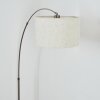 Bassagoda Lampadaire Nickel mat, Noir, 1 lumière