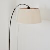 Bassagoda Lampadaire Chrome, Noir, 1 lumière