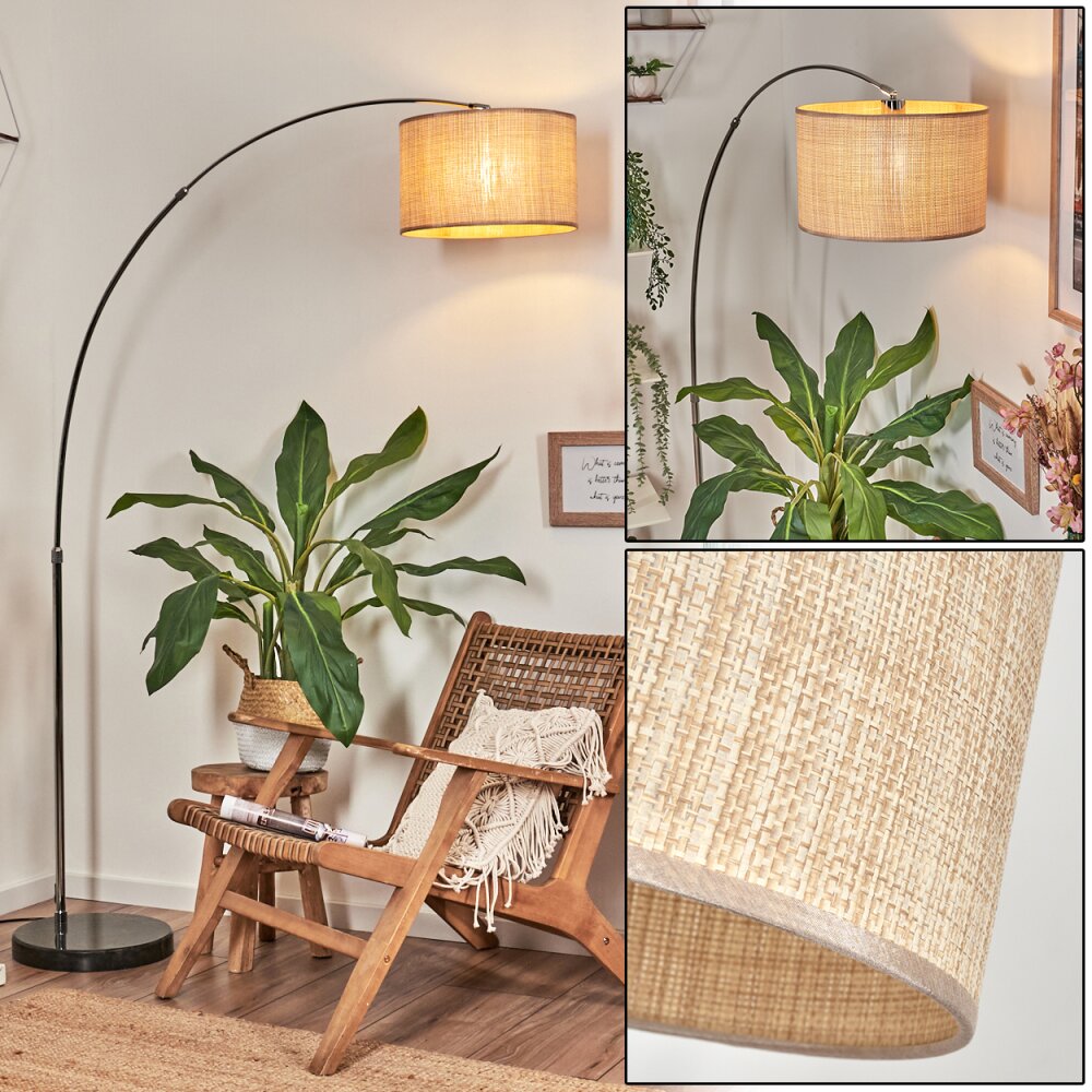 Sabadim Lampadaire Chrome, Noir, 1 lumière main product photo