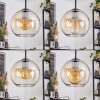 Koyoto Suspension, Boule lumineuse, Suspension grappe Ambre, Clair, 4 lumières