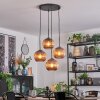 Koyoto Suspension, Boule lumineuse, Suspension grappe Cuivré, 4 lumières