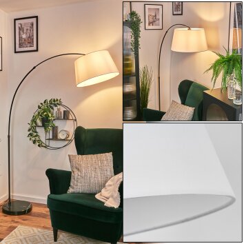 Bassagoda Lampadaire Chrome, Noir, 1 lumière