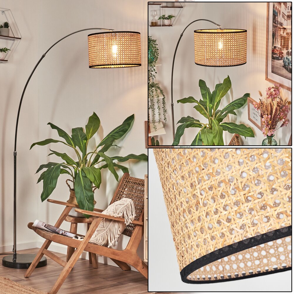 Ramila Lampadaire Chrome, Noir, 1 lumière main product photo