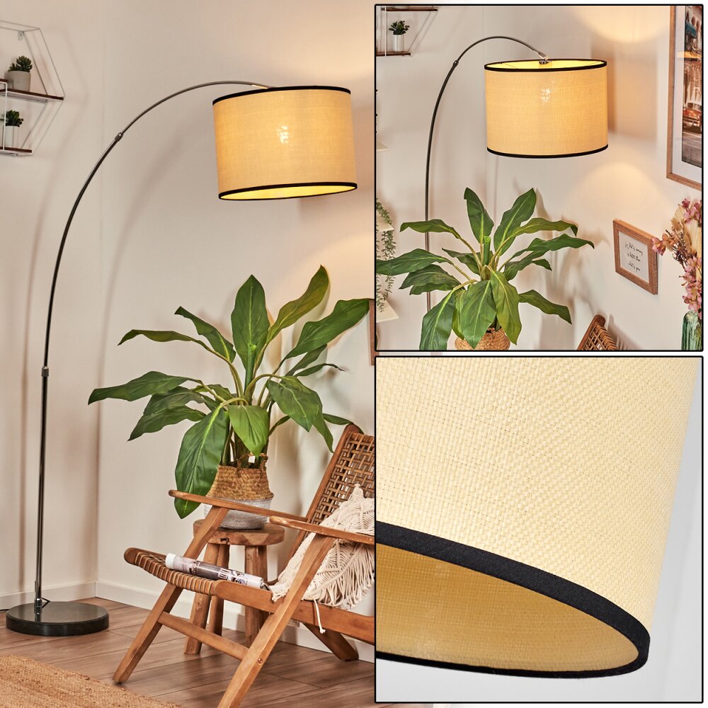 Chellas Lampadaire Chrome, Noir, 1 lumière main product photo
