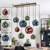 Ripoll Suspension, Boule lumineuse, Suspension Écru, Noir, 8 lumières