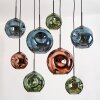 Ripoll Suspension, Boule lumineuse, Suspension Écru, Noir, 8 lumières
