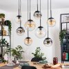 Gastor Suspension, Boule lumineuse, Suspension Ambre, Clair, Fumé, 8 lumières