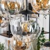 Gastor Suspension, Boule lumineuse, Suspension Ambre, Clair, Fumé, 8 lumières