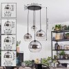 Koyoto Suspension, Boule lumineuse, Suspension grappe Clair, Fumé, 4 lumières