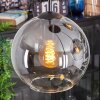 Koyoto Suspension, Boule lumineuse, Suspension grappe Clair, Fumé, 4 lumières