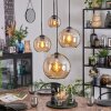 Koyoto Suspension, Boule lumineuse, Suspension grappe Ambre, 4 lumières