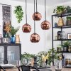 Ripoll Suspension, Boule lumineuse, Suspension grappe Cuivré, 4 lumières