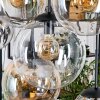 Gastor Suspension, Boule lumineuse, Suspension Ambre, Clair, Fumé, 8 lumières