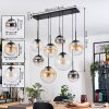 Gastor Suspension, Boule lumineuse, Suspension Ambre, Clair, Fumé, 8 lumières