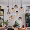 Gastor Suspension, Boule lumineuse, Suspension Ambre, Clair, Fumé, 8 lumières