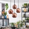 Ripoll Suspension, Boule lumineuse, Suspension grappe Cuivré, 4 lumières