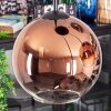 Koyoto Suspension, Boule lumineuse, Suspension grappe Clair, Cuivré, 4 lumières