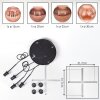 Koyoto Suspension, Boule lumineuse, Suspension grappe Cuivré, 4 lumières