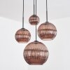 Koyoto Suspension, Boule lumineuse, Suspension grappe Cuivré, 4 lumières