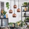 Ripoll Suspension, Boule lumineuse, Suspension grappe Cuivré, 4 lumières