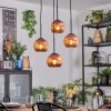 Ripoll Suspension, Boule lumineuse, Suspension grappe Cuivré, 4 lumières