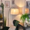 Bassagoda Lampadaire Nickel mat, Noir, 1 lumière