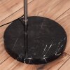 Sabadim Lampadaire Nickel mat, Noir, 1 lumière