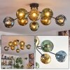 Ripoll Plafonnier, Boule lumineuse Bleu, Or, Vert, 8 lumières