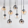 Gastor Suspension, Boule lumineuse, Suspension Ambre, Clair, Fumé, 8 lumières