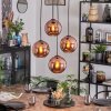 Ripoll Suspension, Boule lumineuse, Suspension grappe Cuivré, 4 lumières