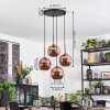 Ripoll Suspension, Boule lumineuse, Suspension grappe Cuivré, 4 lumières
