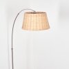 Cavaca Lampadaire Nickel mat, Noir, 1 lumière