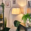 Bassagoda Lampadaire Nickel mat, Noir, 1 lumière