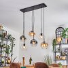 Koyoto Suspension, Boule lumineuse, Suspension Ambre, Clair, Fumé, 6 lumières