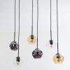 Ripoll Suspension, Boule lumineuse, Suspension Ambre, Clair, Fumé, 6 lumières