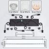 Koyoto Suspension, Boule lumineuse, Suspension Ambre, Clair, Fumé, 6 lumières