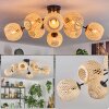 Basto Plafonnier Écru, 8 lumières