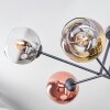 Koyoto Plafonnier, Boule lumineuse 72 cm Or, Clair, Cuivré, Fumé, 6 lumières