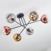 Koyoto Plafonnier, Boule lumineuse 72 cm Or, Clair, Cuivré, Fumé, 6 lumières