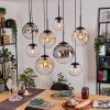 Gastor Suspension, Boule lumineuse, Suspension Ambre, Clair, Fumé, 8 lumières