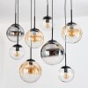 Gastor Suspension, Boule lumineuse, Suspension Ambre, Clair, Fumé, 8 lumières
