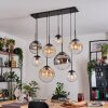 Gastor Suspension, Boule lumineuse, Suspension Ambre, Clair, Fumé, 8 lumières