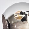 Koyoto Plafonnier, Boule lumineuse 81 cm Ambre, Chrome, Clair, Fumé, 10 lumières